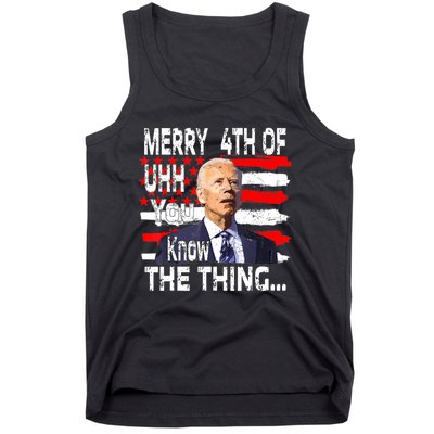 Funny Biden Happy Fourth Of July.Biden 4th Of July Memes Tank Top