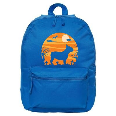 French Bulldog Halloween Gift Costume Frenchie Gift Mom Dad Gift 16 in Basic Backpack