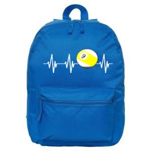 Funny Billiard Heartbeat Pool 9 Ball Billiard Balls Gift Ideas For Fan 16 in Basic Backpack