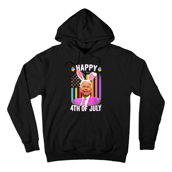 Funny Biden Happy 4th Of July Confused Easter Biden Bunny Hoodie