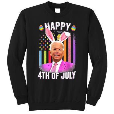 Funny Biden Happy 4th Of July Confused Easter Biden Bunny Sweatshirt