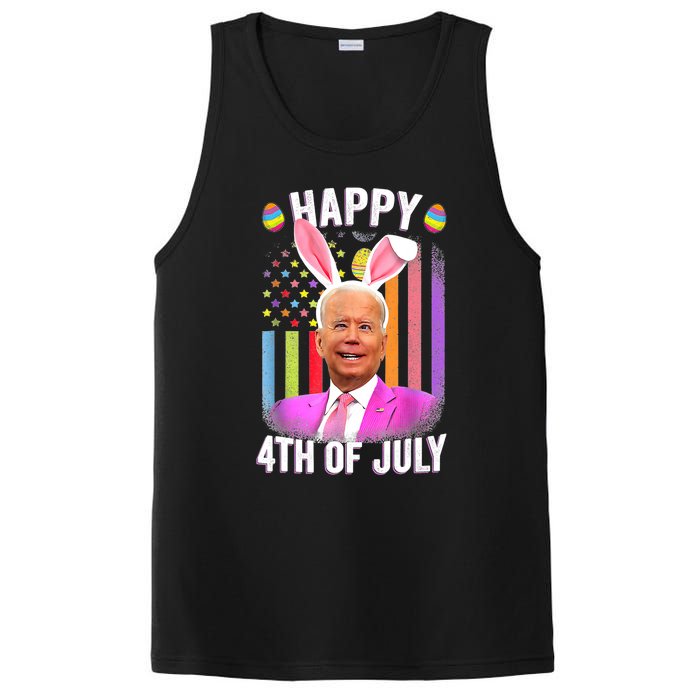 Funny Biden Happy 4th Of July Confused Easter Biden Bunny PosiCharge Competitor Tank