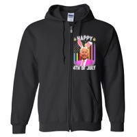 Funny Biden Happy 4th Of July Confused Easter Biden Bunny Full Zip Hoodie