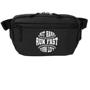 Funny Baseballer Hit Hard Run Fast Turn Left Baseball Sport Gift Crossbody Pack