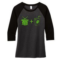 Funny Beetles Halloween Movie Horror Costume Juices Women's Tri-Blend 3/4-Sleeve Raglan Shirt