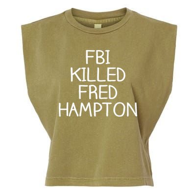 FBI Killed Fred Hampton Garment-Dyed Women's Muscle Tee