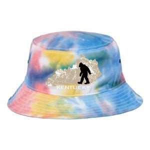 Funny Bigfoot I Believe Loves Kentucky Ky Sasquatch Tie Dye Newport Bucket Hat