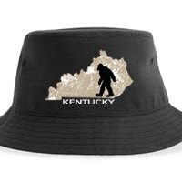 Funny Bigfoot I Believe Loves Kentucky Ky Sasquatch Sustainable Bucket Hat