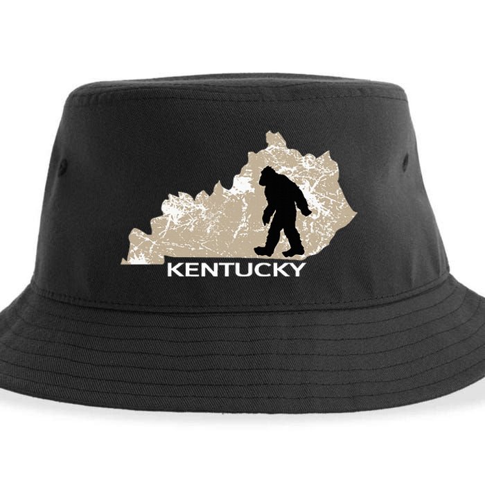 Funny Bigfoot I Believe Loves Kentucky Ky Sasquatch Sustainable Bucket Hat