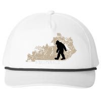 Funny Bigfoot I Believe Loves Kentucky Ky Sasquatch Snapback Five-Panel Rope Hat