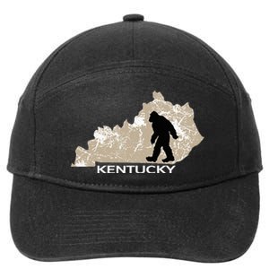 Funny Bigfoot I Believe Loves Kentucky Ky Sasquatch 7-Panel Snapback Hat