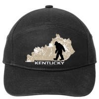 Funny Bigfoot I Believe Loves Kentucky Ky Sasquatch 7-Panel Snapback Hat