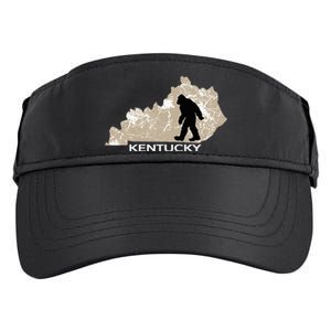 Funny Bigfoot I Believe Loves Kentucky Ky Sasquatch Adult Drive Performance Visor