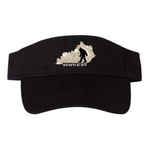 Funny Bigfoot I Believe Loves Kentucky Ky Sasquatch Valucap Bio-Washed Visor