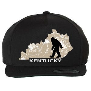 Funny Bigfoot I Believe Loves Kentucky Ky Sasquatch Wool Snapback Cap