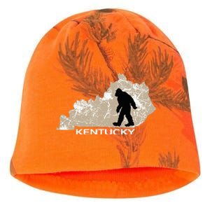 Funny Bigfoot I Believe Loves Kentucky Ky Sasquatch Kati - Camo Knit Beanie