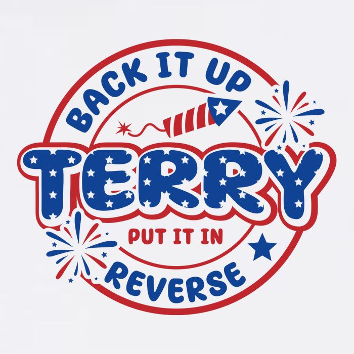 Funny Back It Up Terry Put It In Reverse Flat Bill Trucker Hat