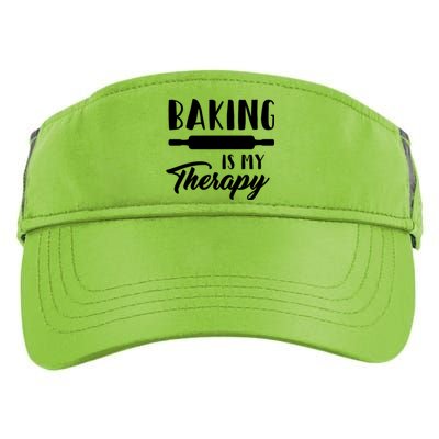 Funny Baking Is My Therapy Rolling Pin Trendy Baker Humor Gift Adult Drive Performance Visor