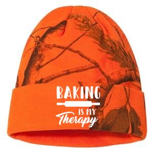 Funny Baking Is My Therapy Rolling Pin Trendy Baker Humor Gift Kati Licensed 12" Camo Beanie