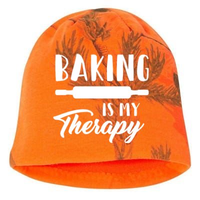 Funny Baking Is My Therapy Rolling Pin Trendy Baker Humor Gift Kati - Camo Knit Beanie