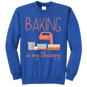 Funny Baking Is My Therapy Xmas Holiday Cool Gift Sweatshirt