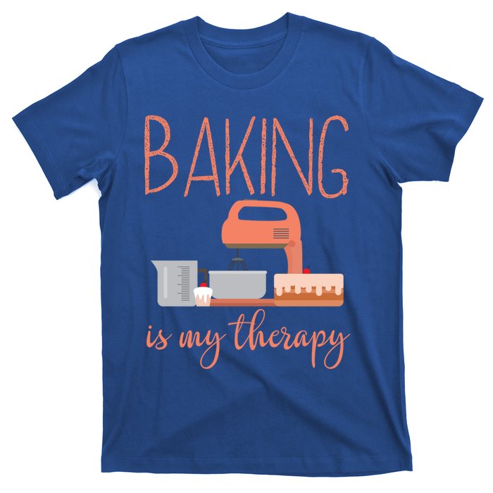 Funny Baking Is My Therapy Xmas Holiday Cool Gift T-Shirt