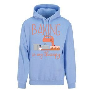 Funny Baking Is My Therapy Xmas Holiday Cool Gift Unisex Surf Hoodie