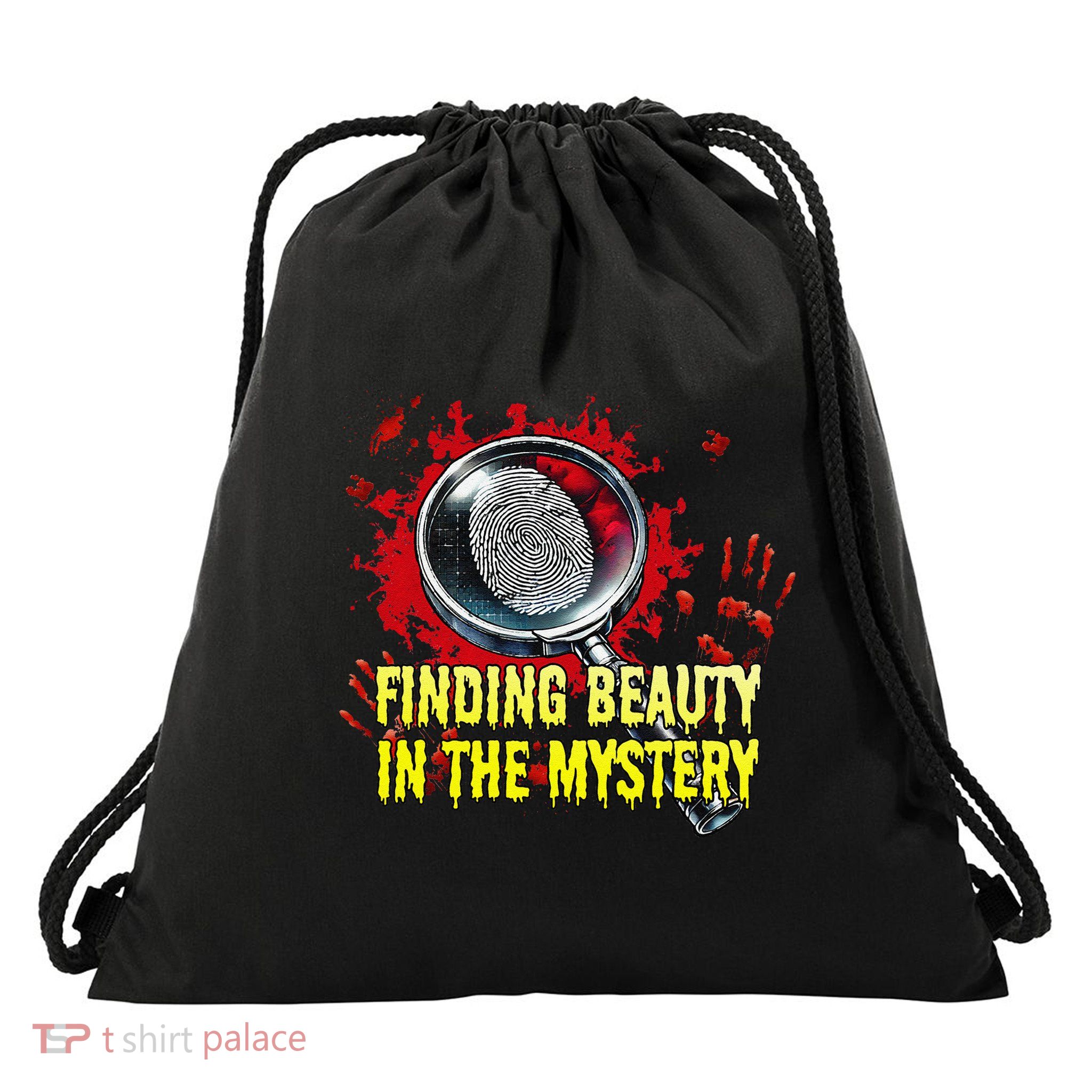 Finding Beauty In The Mystery Funny Humor Drawstring Bag