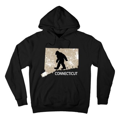 Funny Bigfoot I Believe Loves Connecticut Ct Sasquatch Hoodie