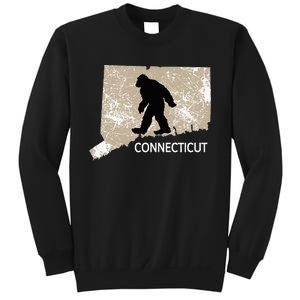 Funny Bigfoot I Believe Loves Connecticut Ct Sasquatch Sweatshirt