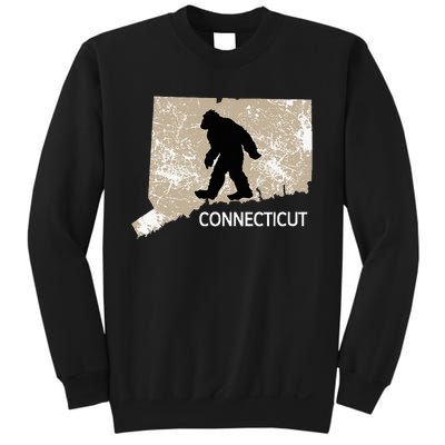 Funny Bigfoot I Believe Loves Connecticut Ct Sasquatch Sweatshirt