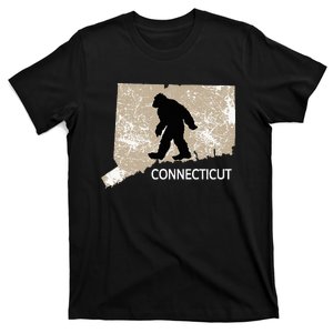 Funny Bigfoot I Believe Loves Connecticut Ct Sasquatch T-Shirt