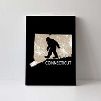 Funny Bigfoot I Believe Loves Connecticut Ct Sasquatch Canvas