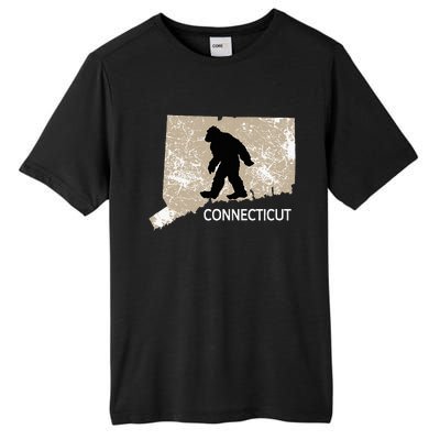 Funny Bigfoot I Believe Loves Connecticut Ct Sasquatch Tall Fusion ChromaSoft Performance T-Shirt