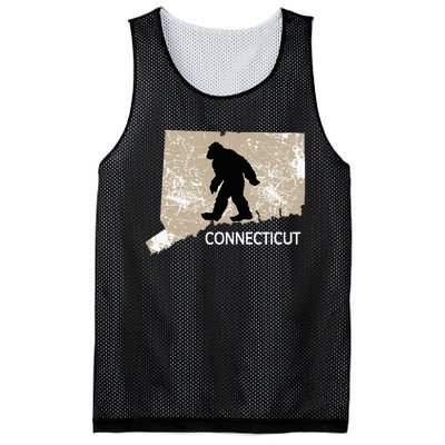 Funny Bigfoot I Believe Loves Connecticut Ct Sasquatch Mesh Reversible Basketball Jersey Tank