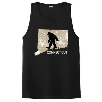 Funny Bigfoot I Believe Loves Connecticut Ct Sasquatch PosiCharge Competitor Tank