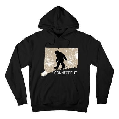 Funny Bigfoot I Believe Loves Connecticut Ct Sasquatch Tall Hoodie