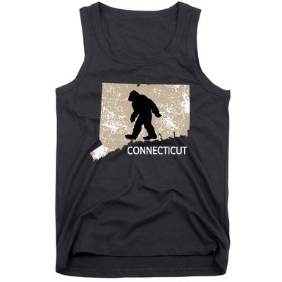 Funny Bigfoot I Believe Loves Connecticut Ct Sasquatch Tank Top