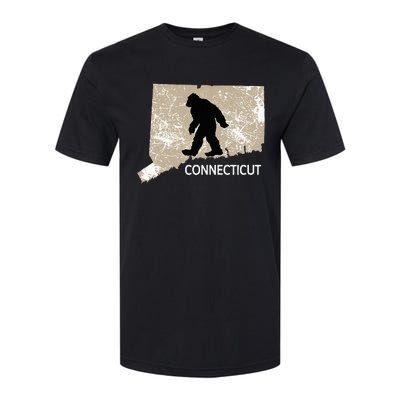 Funny Bigfoot I Believe Loves Connecticut Ct Sasquatch Softstyle CVC T-Shirt