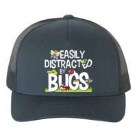 Funny Bug Insects Easily Distracted By Bugs Science Yupoong Adult 5-Panel Trucker Hat