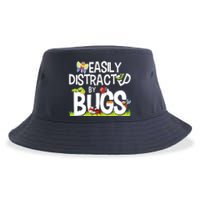 Funny Bug Insects Easily Distracted By Bugs Science Sustainable Bucket Hat