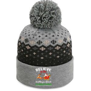 Funny Believe In The Magic Of Christmas Gift The Baniff Cuffed Pom Beanie