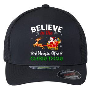 Funny Believe In The Magic Of Christmas Gift Flexfit Unipanel Trucker Cap