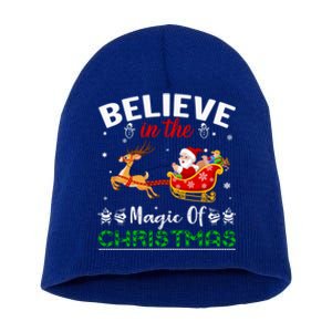 Funny Believe In The Magic Of Christmas Gift Short Acrylic Beanie