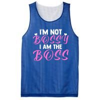 Female Boss I'm Not Bossy I'm The Boss I Am Not Bossy Funny Gift Mesh Reversible Basketball Jersey Tank