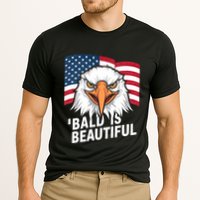 Funny Bald Is Beautiful Independence Day 4th July Eagle Gift Cooling Performance Crew T-Shirt
