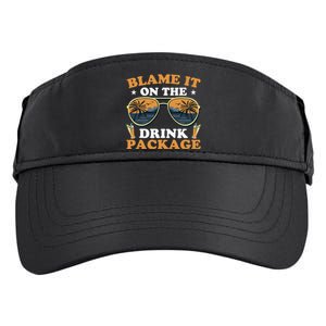 Funny Blame It On The Drink Package Cruise Ship Adult Drive Performance Visor