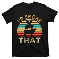 Funny BBQ Id Smoke That Barbeque Retro Grilling T-Shirt