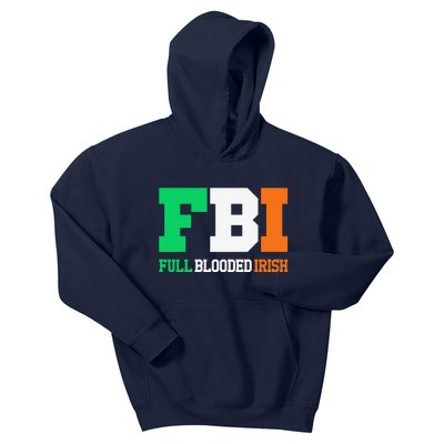 Full Blooded Irish Saint Patrick's Day Apparel Kids Hoodie