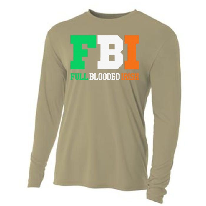 Full Blooded Irish Saint Patrick's Day Apparel Cooling Performance Long Sleeve Crew